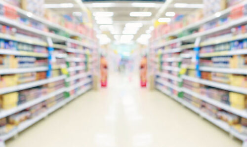 Blurry Grocery Aisle