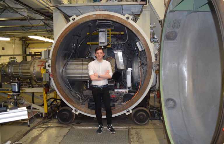 Life as PhD: Tom pictured at the German Aerospace Center (DLR).  