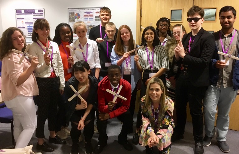 Work experience - Year 10 pupils show off their boomerangs