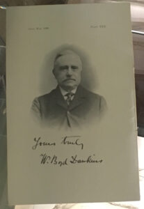 A card featuring Dawkins' portrait and signature