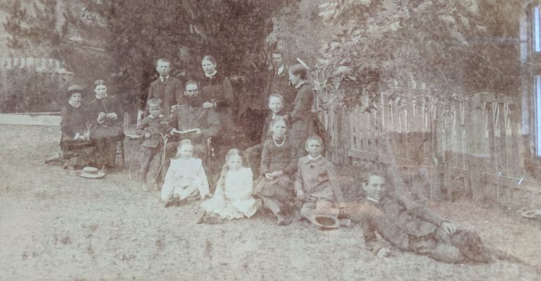 The Rutherford family in 1886