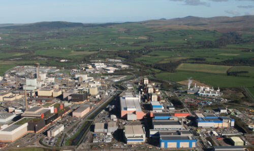 Sellafield nuclear facility - bird's eye view