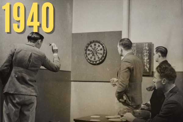 Darts in the Students' Union 1940