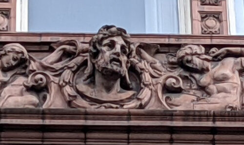 God-like relief on Sackville Street Building