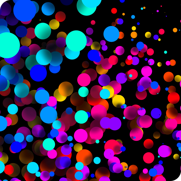 Colourful particles